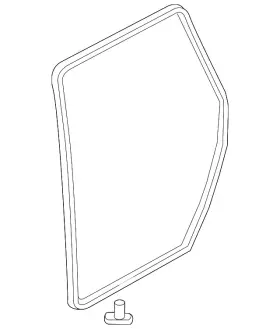 Mr573599 Mitsubishi Genuine Door Weather-strip