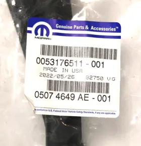 05074649ae Mopar 2007-2017 Jeep Compass Left Rear Door Mounted Weatherstrip 5074649ae 05074649ae Mopar 2007-2017 Jeep Compass Left Rear Door Mounted Weatherstrip 5074649ae