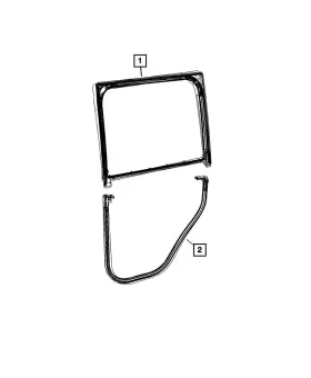 68271737aa Mopar Genuine Door To Body Weatherseal Left