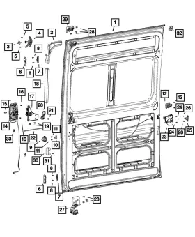 68293205ab Mopar Genuine Door Seal