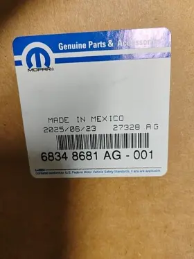 Mopar 68348681ag Oem Front Left Upper Door Reveal Molding For 2020-2026 Ram 1500