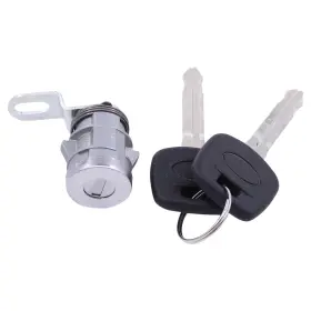 Newyall 69055-0c0l0 Rear Trunk Tailgate Back Door Lock Cylinder With Keys For Silver