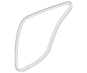 76923-6ca1a Nissan Genuine Body Weather-strip