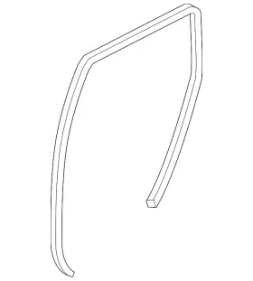 76924-3wc0a Nissan Genuine Weather-strip On Body 76924-3wc0a Nissan Genuine Weather-strip On Body