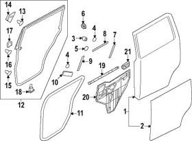76924-6jf0b Nissan Genuine Weather-strip On Body