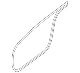 80830-ja01a Nissan Genuine 2007-2012 Altima Hybrid Front Door Weatherstrip Right