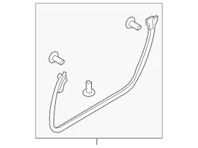 80831-1ea0a Nissan Genuine Door Weather-strip 80831-1ea0a Nissan Genuine Door Weather-strip
