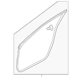 80831-1ka0a Nissan Genuine Door Weather-strip 80831-1ka0a Nissan Genuine Door Weather-strip