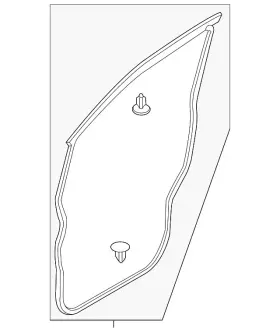 80831-3lf0e Nissan Genuine Door Weather-strip