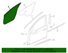 80831-5rb0a Nissan Genuine Door Weather-strip #2