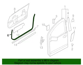 80831-zc00a Nissan Genuine Surround Weather-strip #2