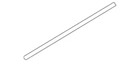 80838-4ra0b Nissan Genuine Lower Weather-strip 80838-4ra0b Nissan Genuine Lower Weather-strip
