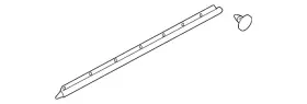 80876-jm70b Nissan Genuine 2008-2015 Lower Weather-strip