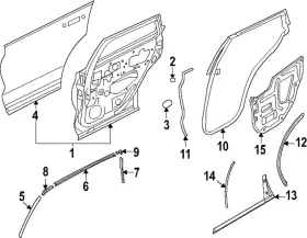 82816-7bf1a Nissan Genuine Outer Sash