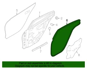 82830-4ra1f Nissan Genuine Door Weather-strip #2