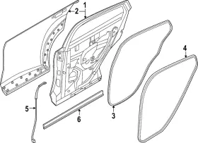 82830-5mp0a Nissan Genuine Door Weather-strip 82830-5mp0a Nissan Genuine Door Weather-strip