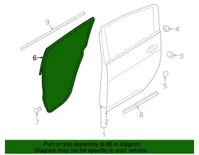 82830-5sf0b Nissan Genuine Door Weather-strip #2