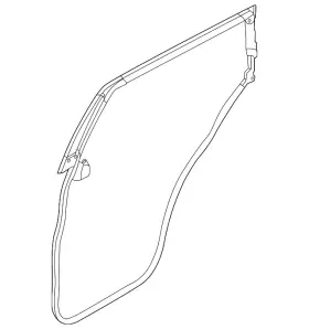 82830-6ra1a Nissan Genuine Surround Weather-strip