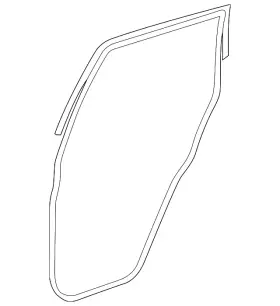 82830-9uh0a Nissan Genuine Door Seal 82830-9uh0a Nissan Genuine Door Seal