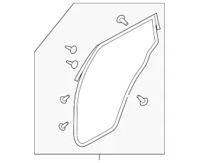 82831-1aa3a Nissan Genuine Surround Weather-strip