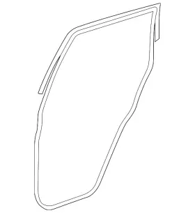82831-9uh0a Nissan Genuine Surround Weather-strip 82831-9uh0a Nissan Genuine Surround Weather-strip