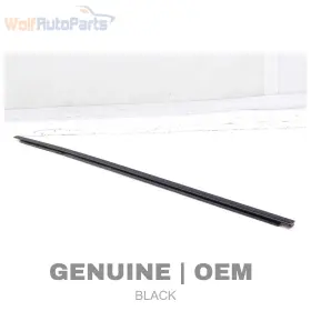 95855947512 Porsche 15-18 Cayenne 958.2 - Front Left Exterior Door Window Slot Seal / Trim