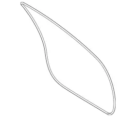 971-837-911 Porsche Genuine Door Weather-strip