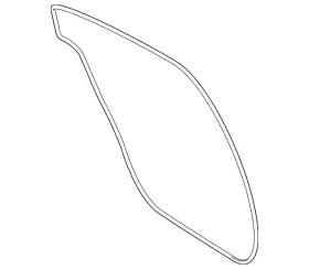 971-839-911 Porsche Genuine Door Weather-strip