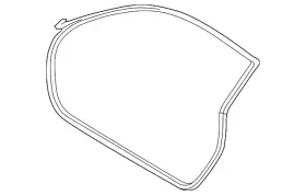 981-537-076-06 Porsche Genuine 2014-2024 - Weather-strip On Body