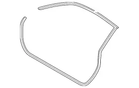 991-537-075-10 Porsche Genuine Door Seal 991-537-075-10 Porsche Genuine Door Seal