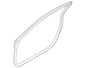 992-831-703-p Porsche Genuine Weather-strip On Body