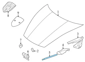 9j1833722a Porsche 2020-2023 Taycan - Rear Right Door Seal / Weather Stripping Inner #3