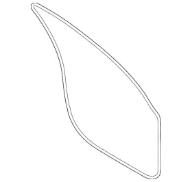9y0-837-911 Porsche Genuine Door Weather-strip
