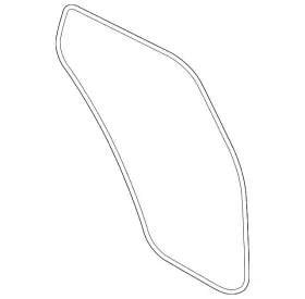 9y0-839-911 Porsche Genuine Door Weather-strip 9y0-839-911 Porsche Genuine Door Weather-strip