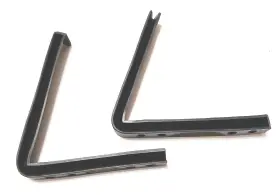 C1vb Repro New 1961 To 1969 Lincoln Continental Quarter Panel Inch L Shaped Weatherstrip Seals #2