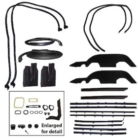 Soffseal 012854033424 Weatherstrip Kit 1967 Chevelle