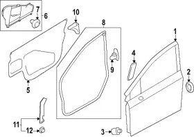 63511fn11a Subaru Genuine Door Weather-strip 63511fn11a Subaru Genuine Door Weather-strip