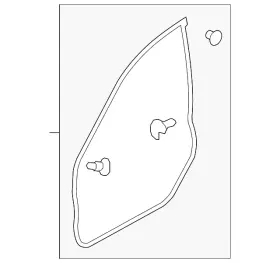 63511sc000 Subaru Genuine Door Weather-strip