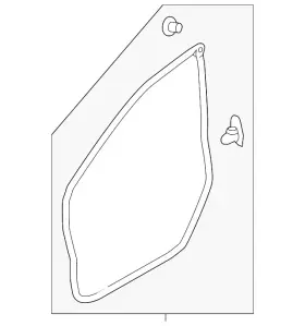 63511va010 Subaru Genuine Door Weather-strip
