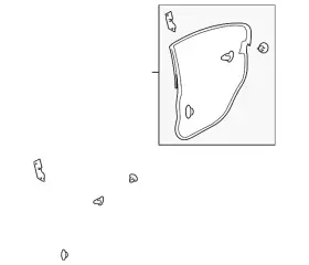 63512aj00b Subaru Genuine Door Seal
