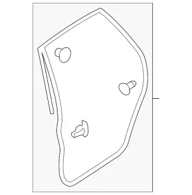 63512fg000 Subaru Genuine Door Weather-strip