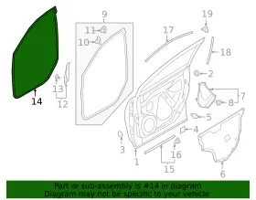 63571xc01a Subaru Genuine Weather-strip On Body #2