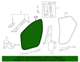 62311-02241 Toyota Genuine Lower Center Pillar Trim Clip #2