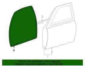 62312-04020 Toyota Genuine Door Seal Left Front #2