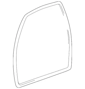 62312-04020 Toyota Genuine Door Seal Left Front