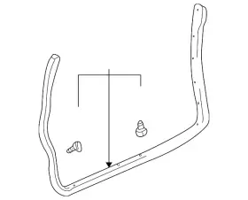 62312-0c030-b0 Toyota Genuine Surround Weather-strip