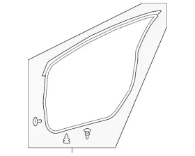 67861-02330 Toyota Genuine Door Seal