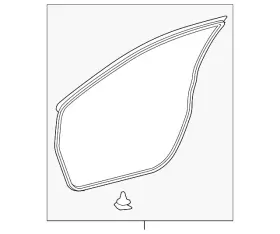 67861-06150 Toyota Genuine Door Seal 67861-06150 Toyota Genuine Door Seal