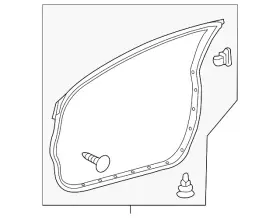 67861-21020 Toyota Genuine Door Weather-strip
