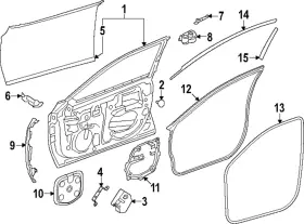 67861-30350 Toyota Genuine Door Weather-strip 67861-30350 Toyota Genuine Door Weather-strip